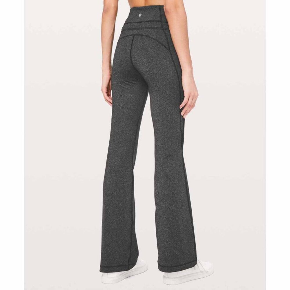 Lululemon Groove Pant Flare *Full-On Luxtreme 30” Heathered Black/Gray | 12